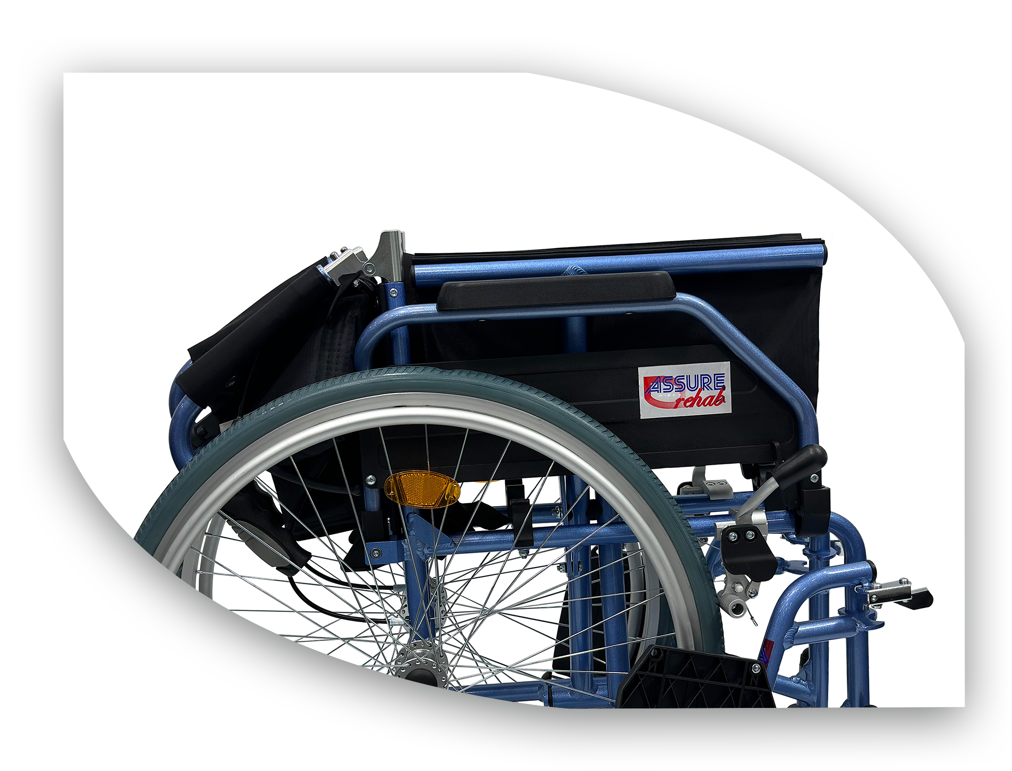 ASSURE REHAB Lightweight Detachable Wheelchair